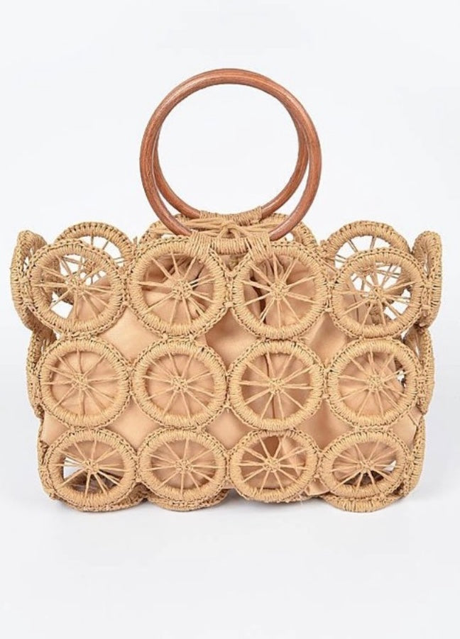 Monotone Crochet Handbag